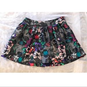 Candie’s Brand Floral Satin Mini Skirt - Size 3